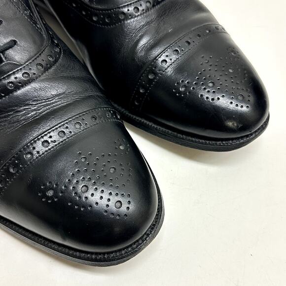 Tricker\'s Men\'s Cambridge Brogue Toecap Bal Oxford City Shoe Black Leather 12.5 main image 7